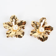 Simple And Exaggerated Flower Stud Earrings - Mohas luxury 