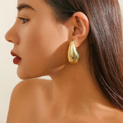 Trendy punk glossy earrings