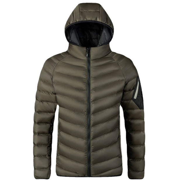 Padded Thickened Coat Hooded Cotton Jacket Men - Mohas luxury 