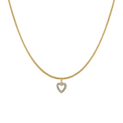 Zircon Peach Heart Pendant Necklace - Mohas luxury 
